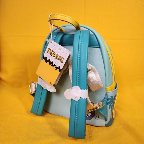 Loungefly Peanuts Snoopy and Woodstock Road Trip Mini Backpack Vacation NEW - Picture 5 of 13